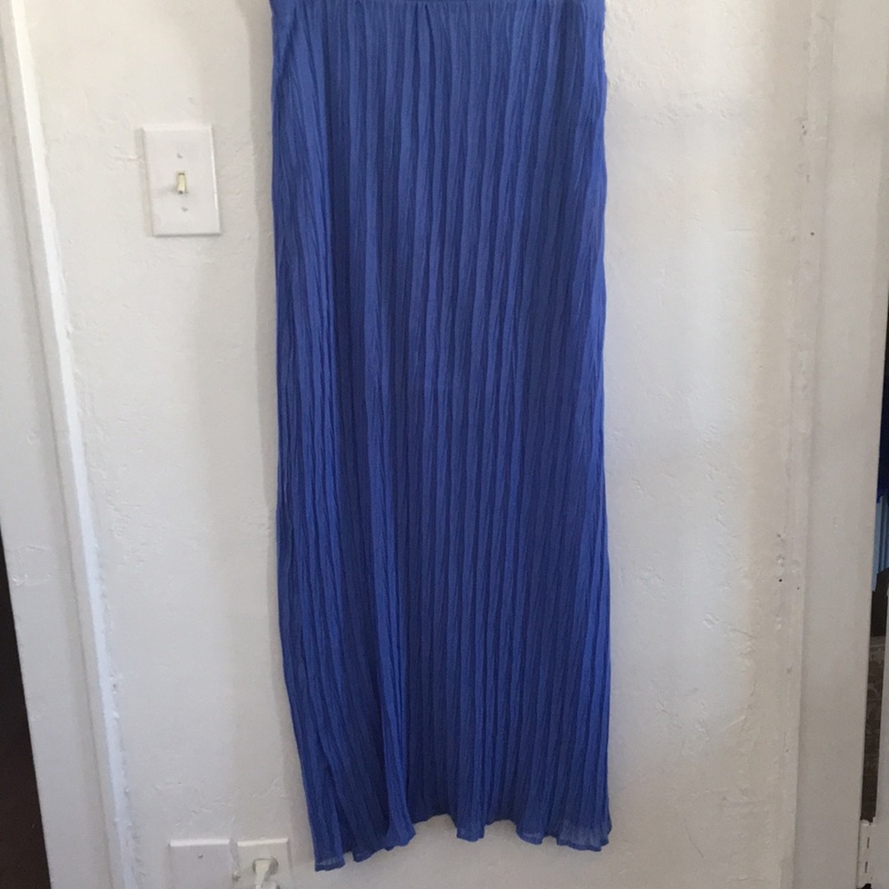 Lilac maxi dress. Sheer with mini underskirt